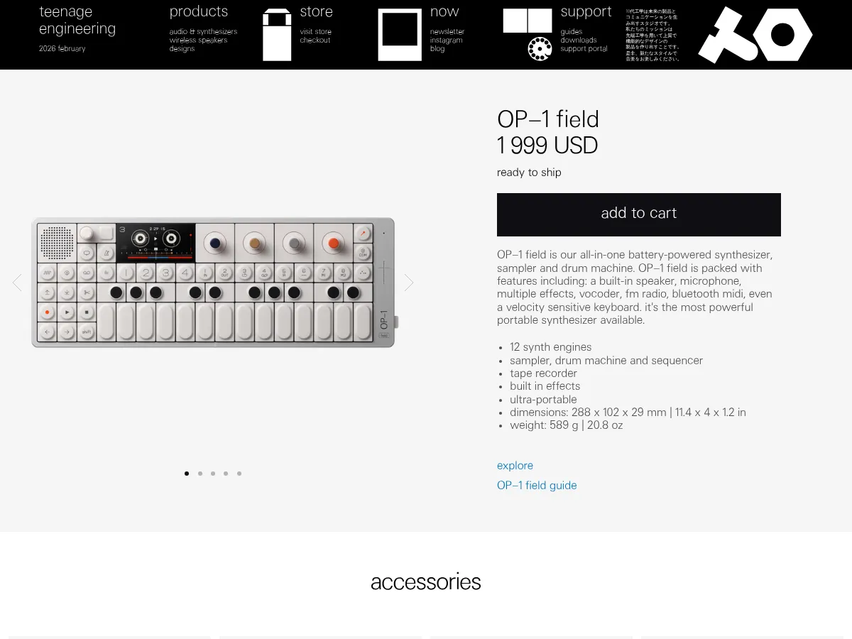 Teenage Engineering OP-1 Field
