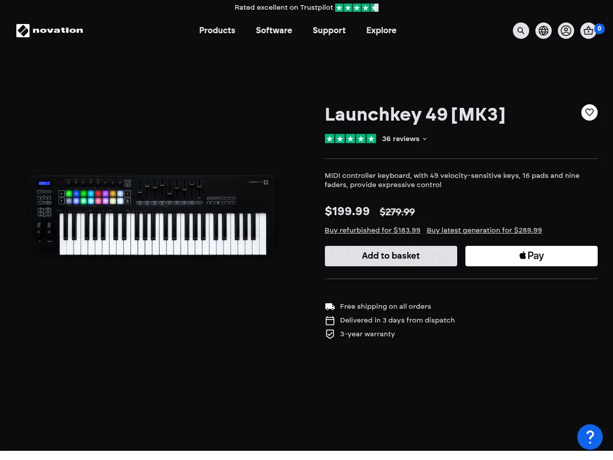Novation Launchkey 49 MK3