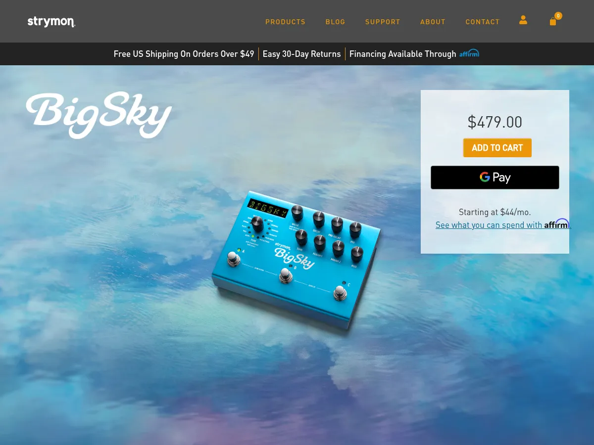 Strymon BigSky