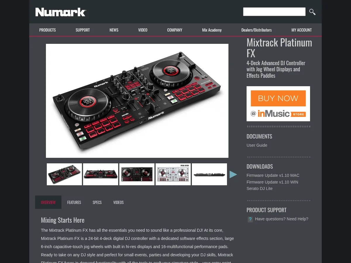 Numark Mixtrack Platinum FX