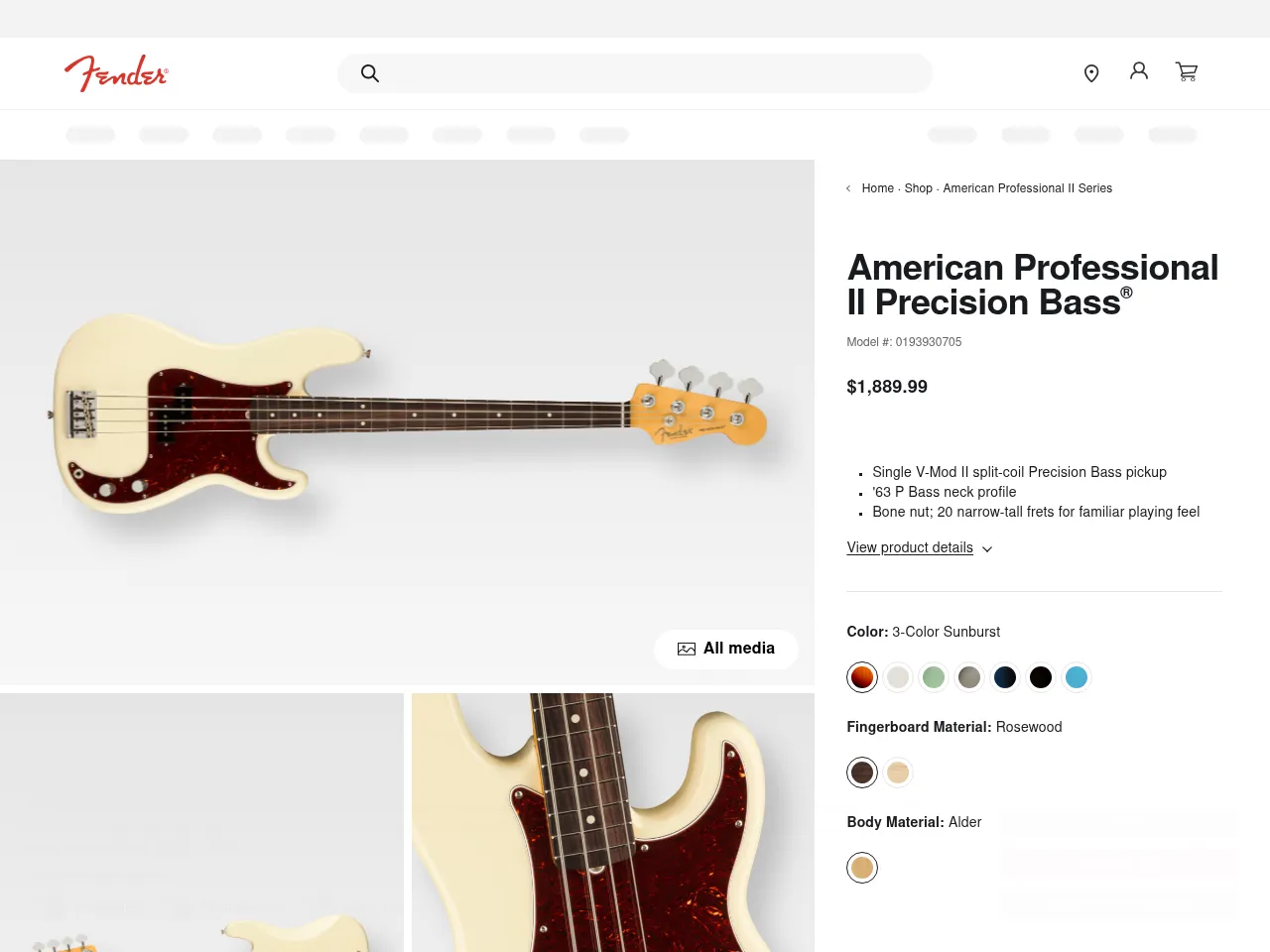 Fender American Professional II Precision Bass