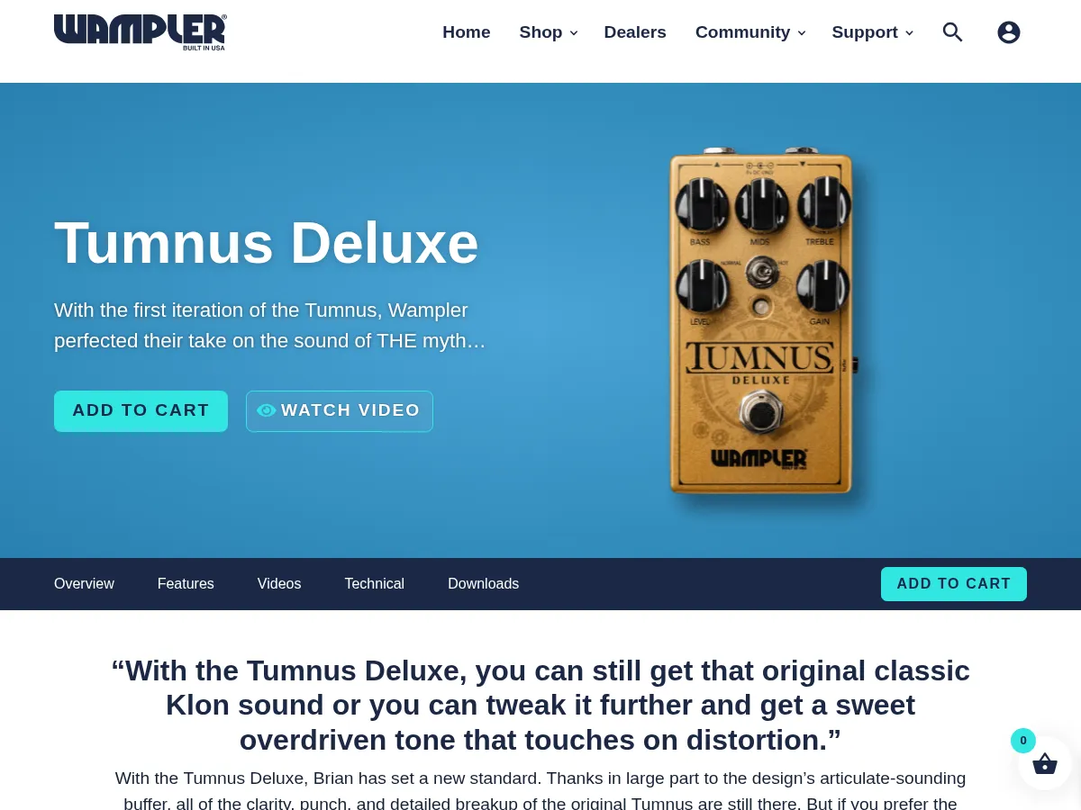 Wampler Tumnus Deluxe