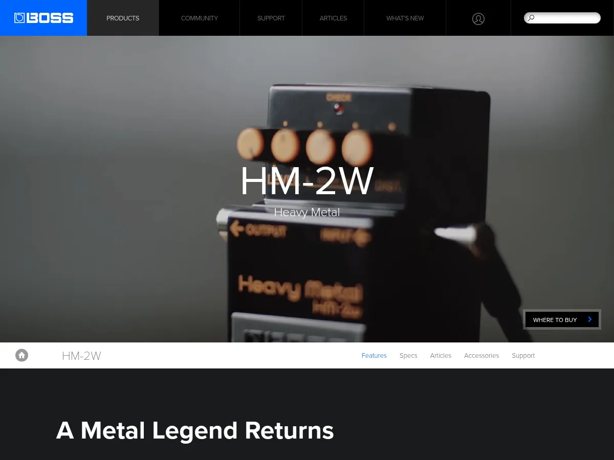 Boss HM-2W Waza Craft Heavy Metal