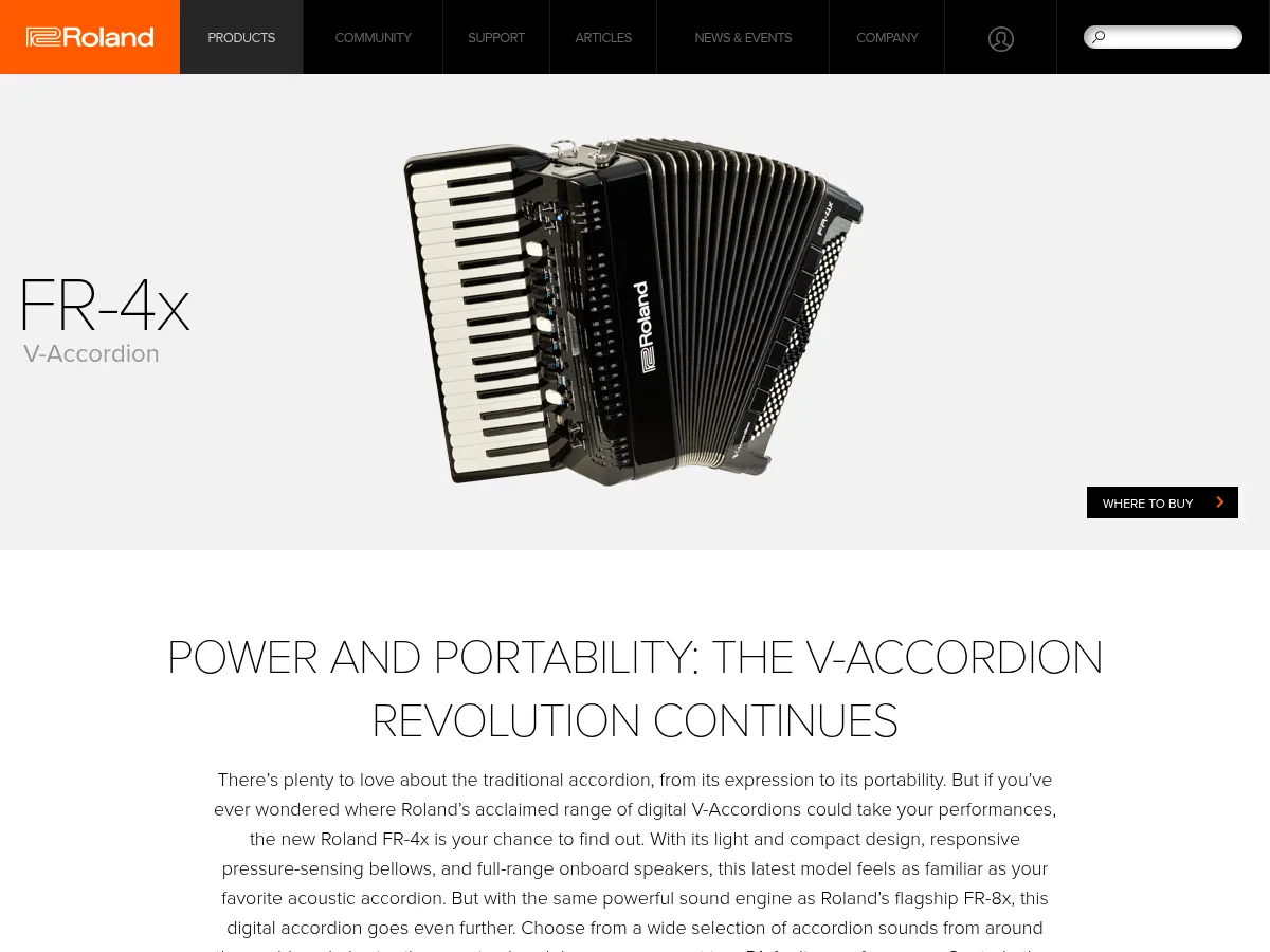 Roland FR-4X Digital Accordion