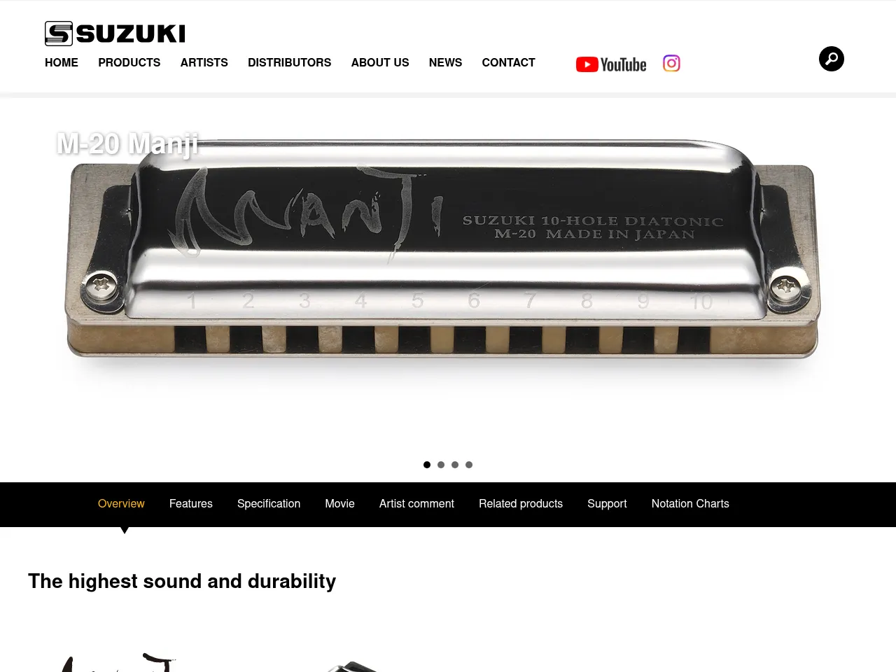 Suzuki Manji M-20 Diatonic Harmonica