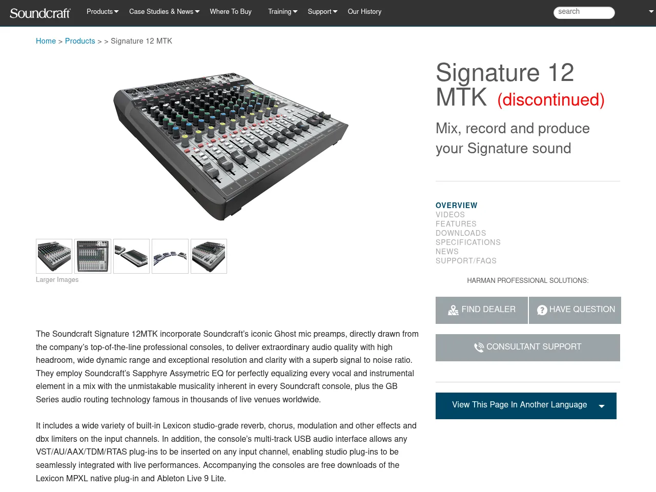 Soundcraft Signature 12 MTK