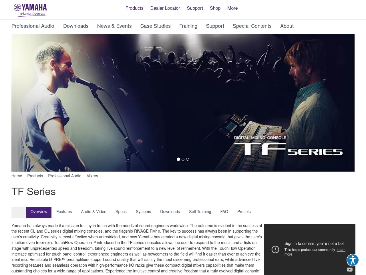 Yamaha TF1 Digital Mixer