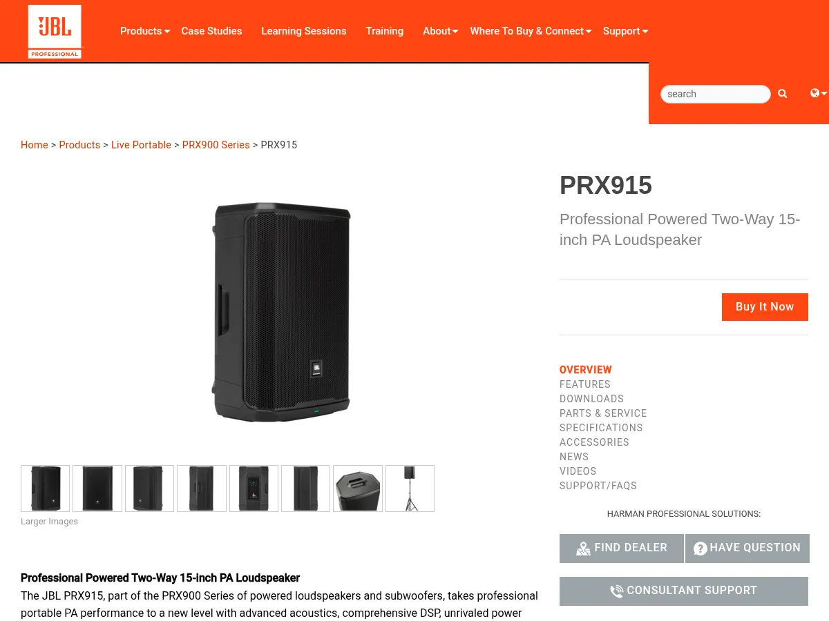 JBL PRX915 15-Inch Powered Speaker