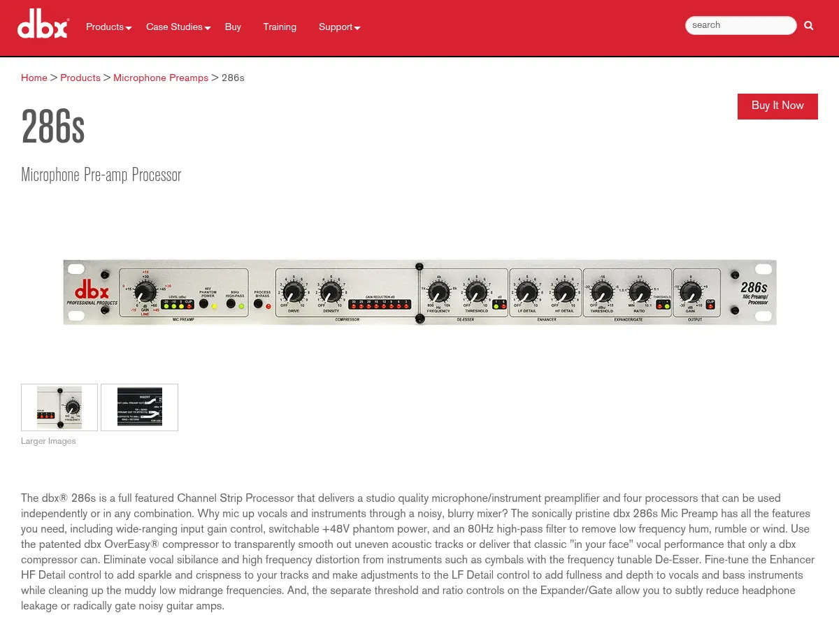 dbx 286s Channel Strip