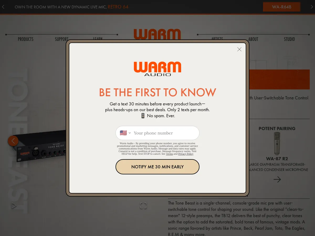 Warm Audio TB12 Tone Beast