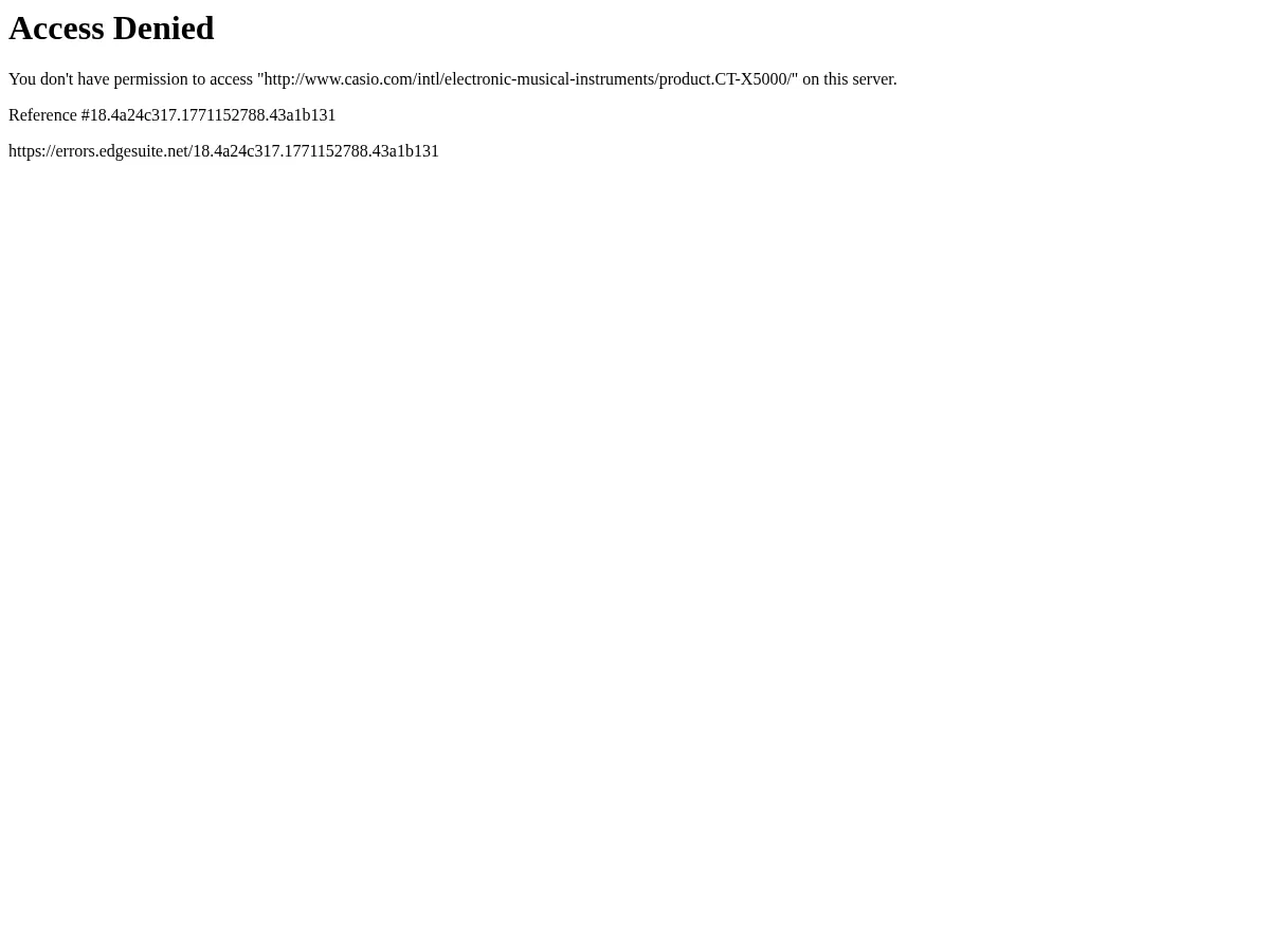 Casio CT-X5000 Arranger Keyboard