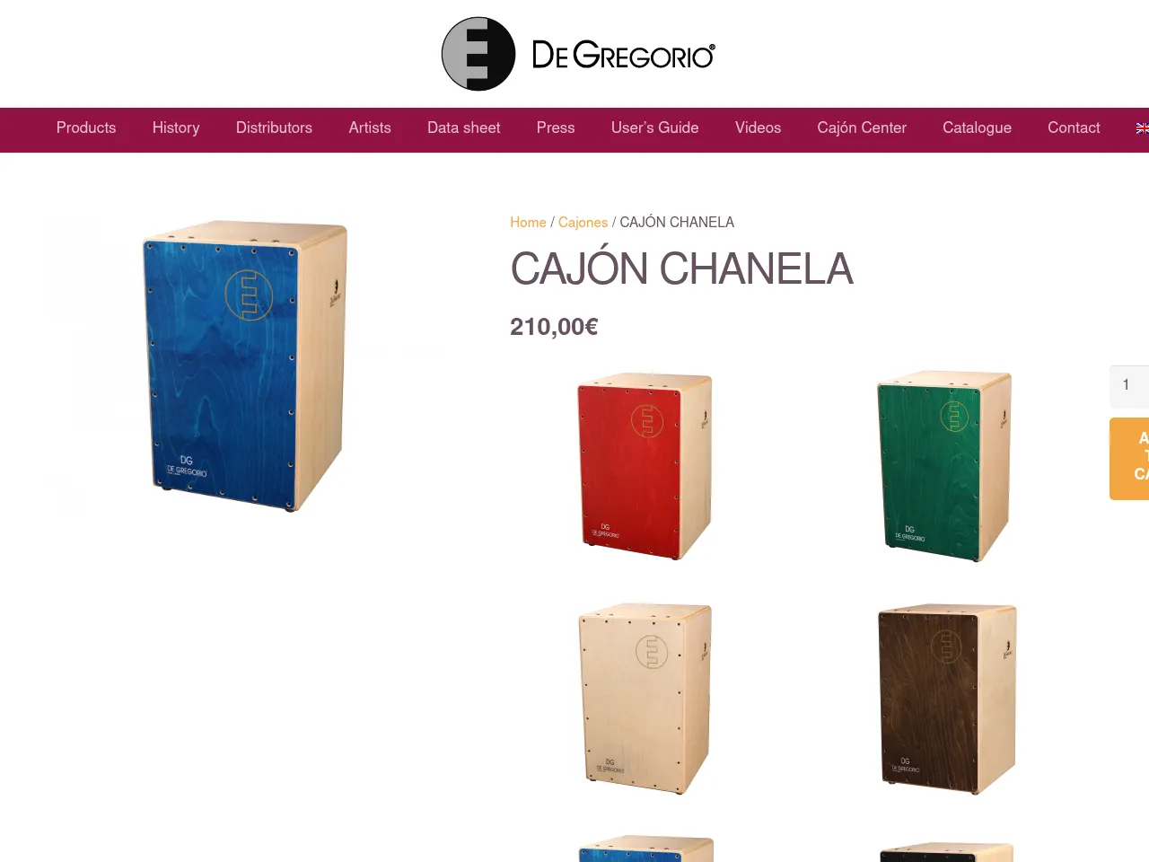 DG De Gregorio Chanela Cajon