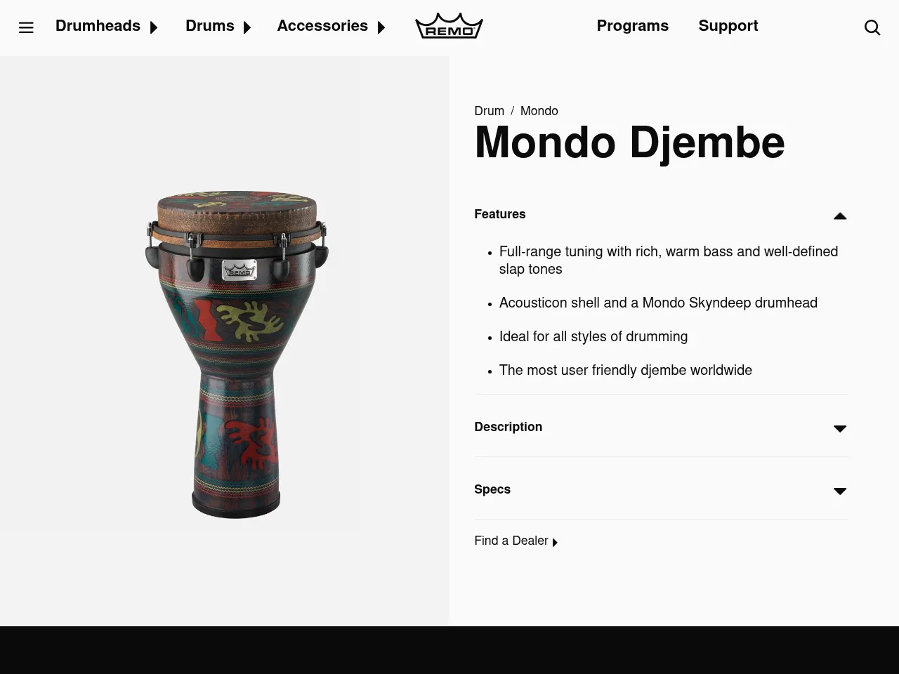 Remo Mondo Djembe 12-inch