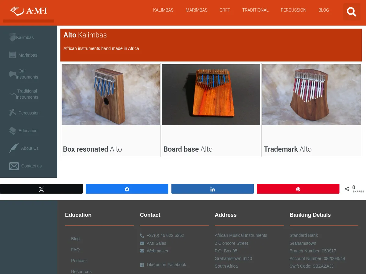 Hugh Tracey Alto Kalimba