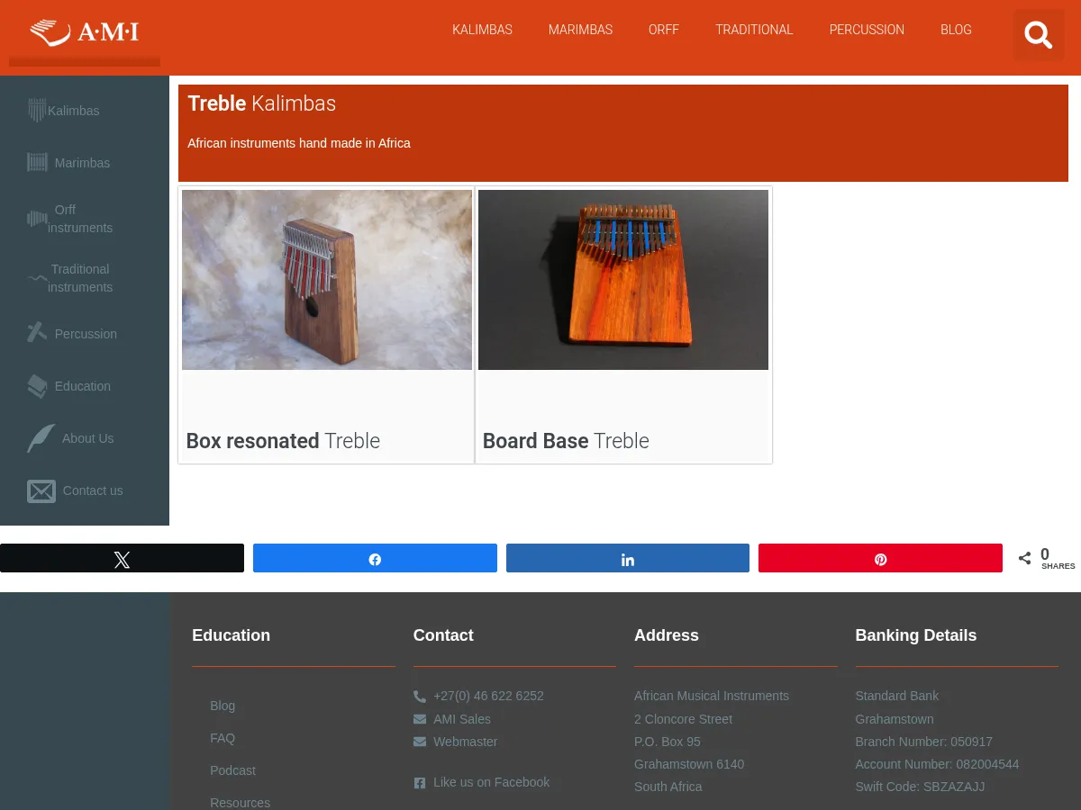 Hugh Tracey Treble Kalimba