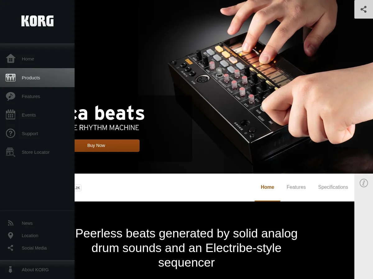 Korg Volca Beats Analog Drum Machine