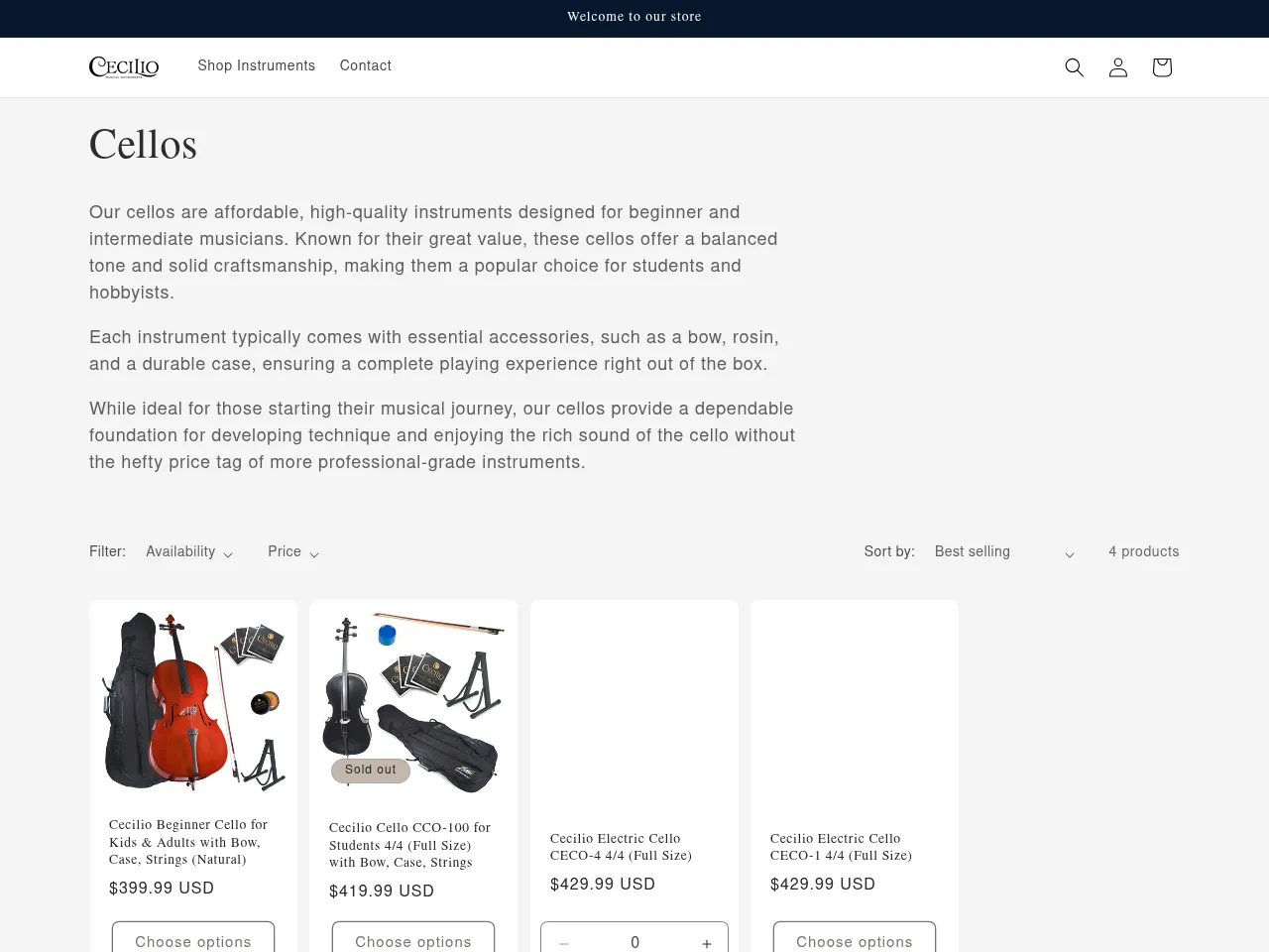 Cecilio CCO-500 Cello