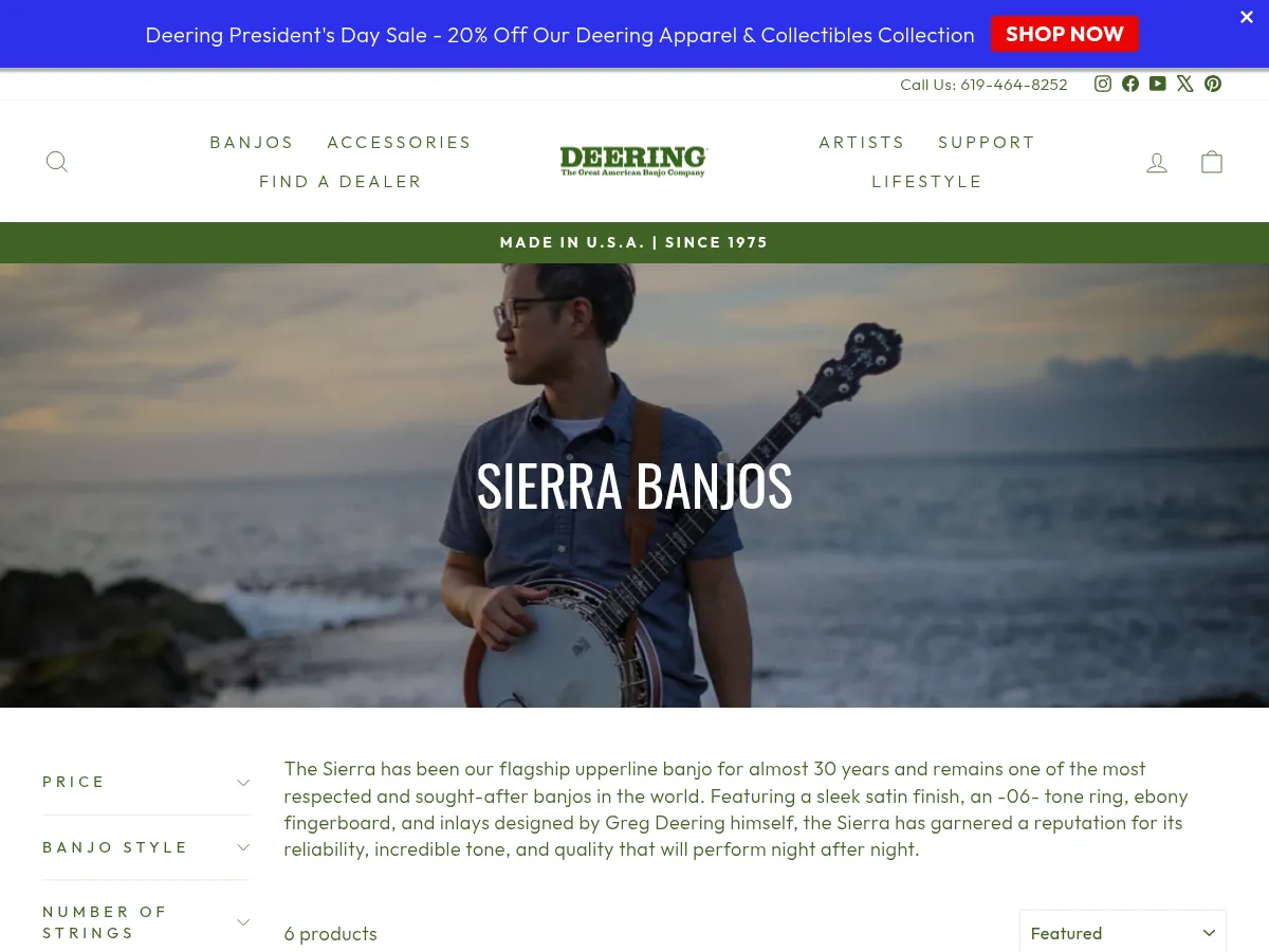 Deering Sierra 5-String Banjo