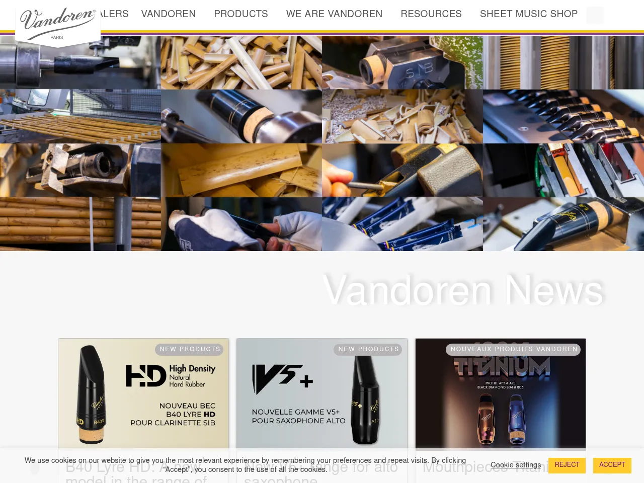 Vandoren V16 Series Alto Saxophone Mouthpiece