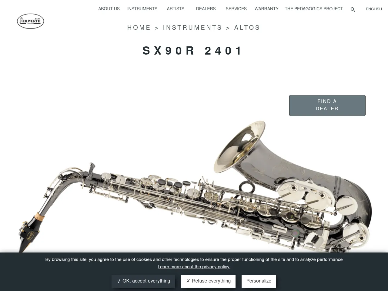 Keilwerth SX90R Shadow Alto Saxophone