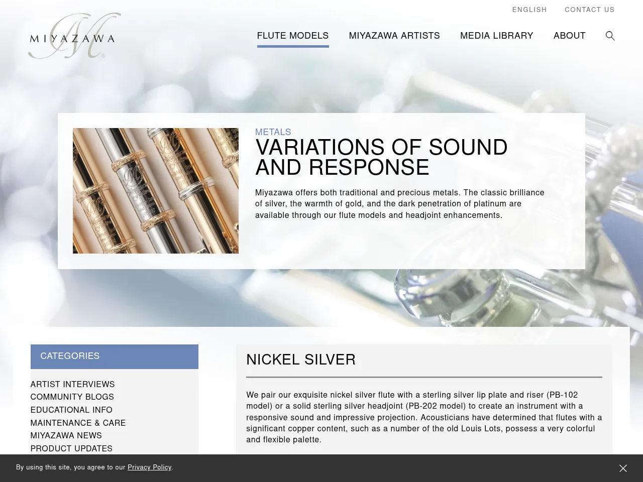 Miyazawa PB-102 Professional Concert Flute