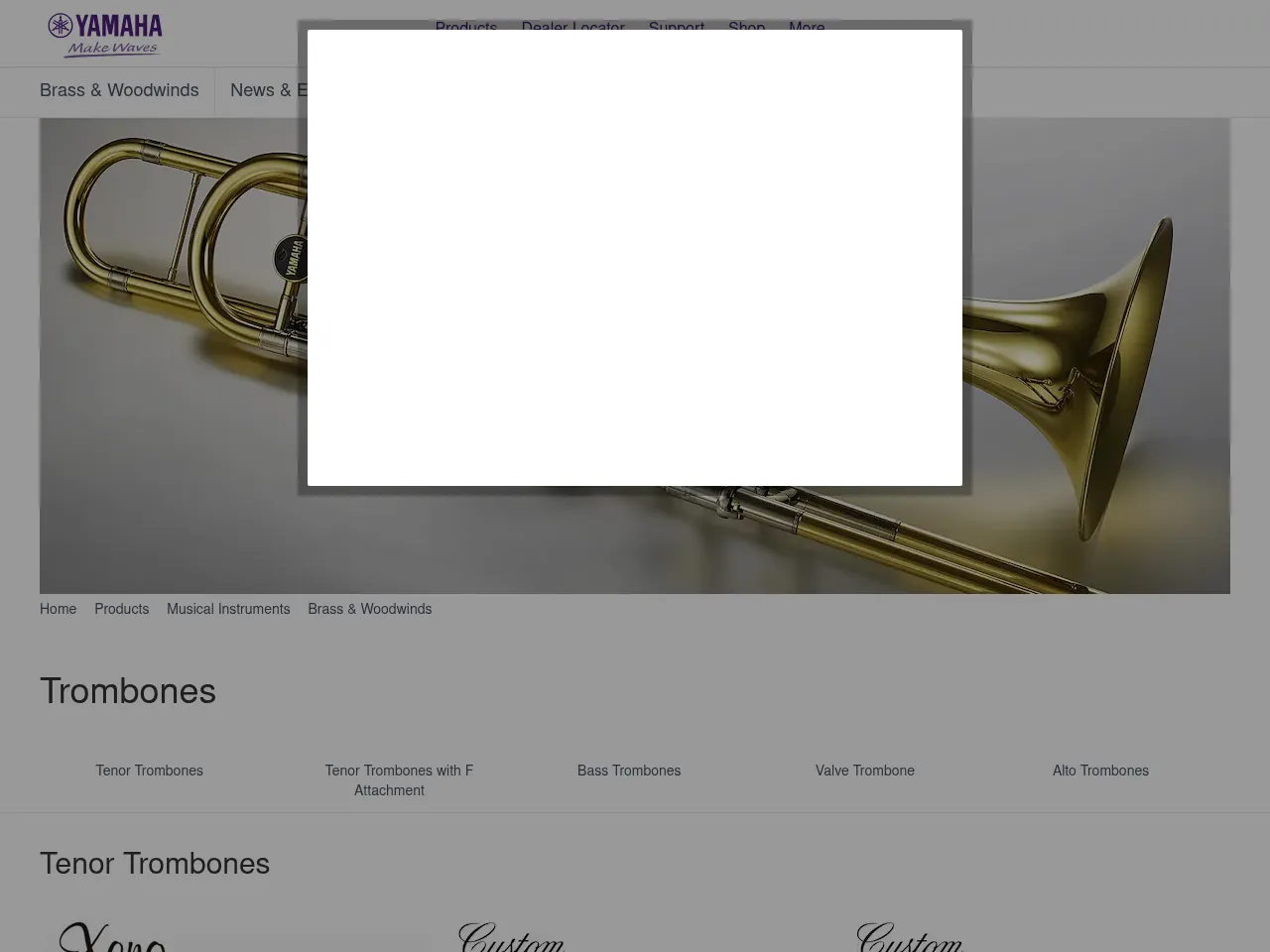 Yamaha YSL-446G Intermediate Bb/F Tenor Trombone