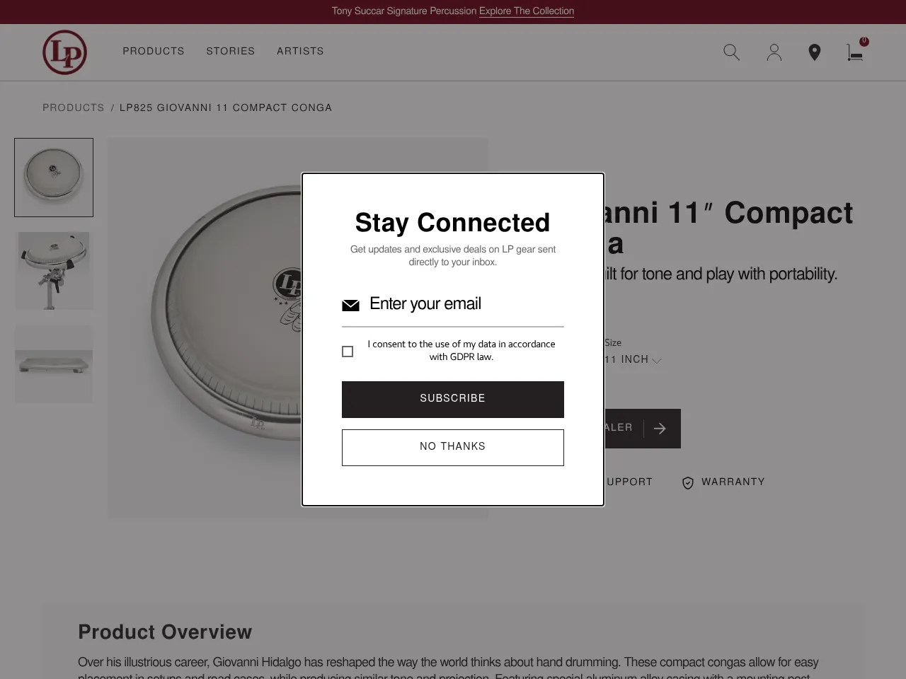 LP Giovanni Compact Conga 11-inch