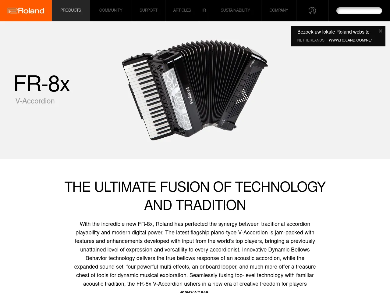 Roland FR-8X V-Accordion