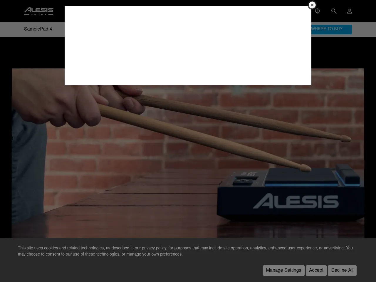 Alesis SamplePad 4 Percussion Pad