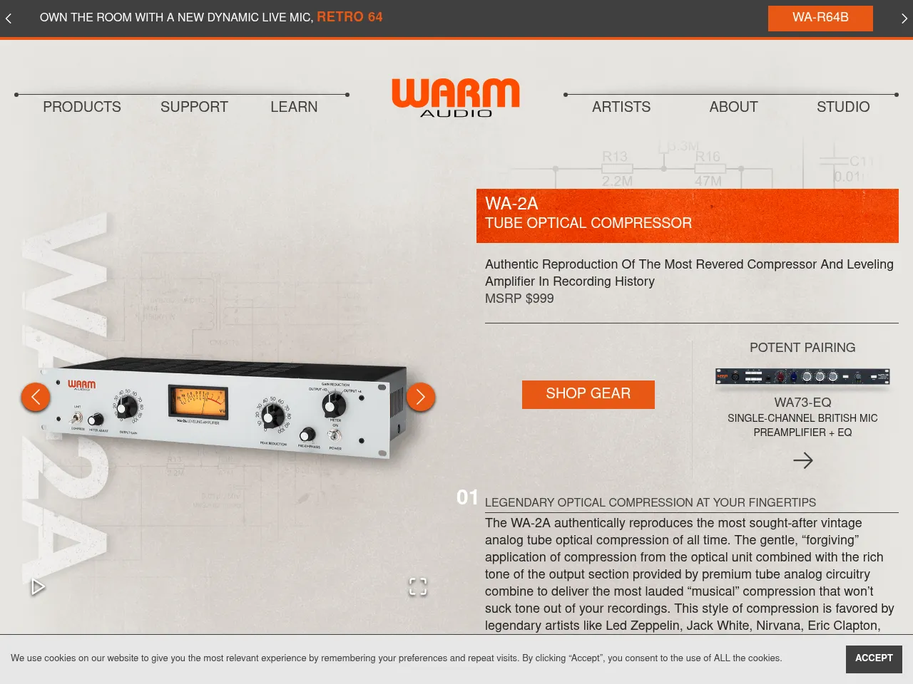 Warm Audio WA-2A Optical Compressor