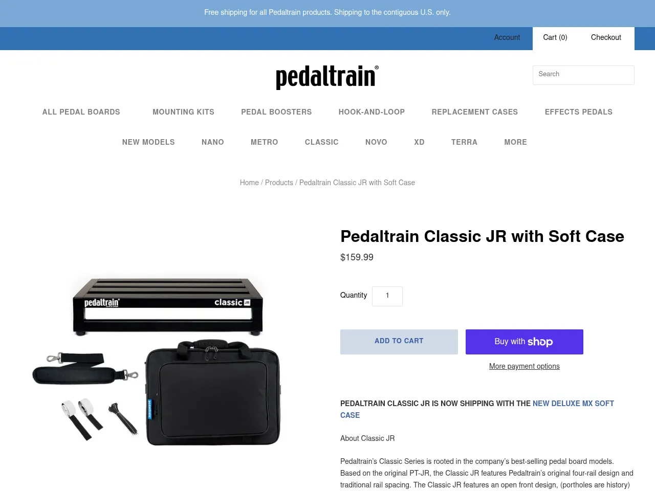 Pedaltrain Classic JR Pedalboard